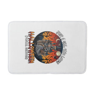 Just A Girl Who Loves Halloween Postal Service Wit Bath Mat