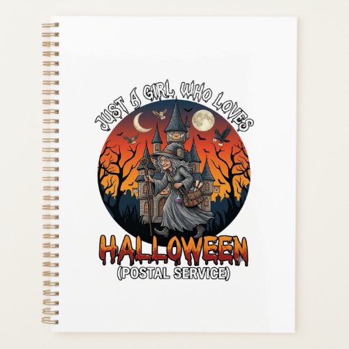 Just A Girl Who Loves Halloween Postal Service Wit Planner
