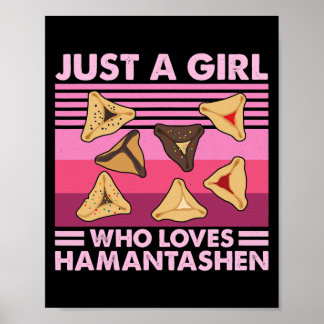 Just A Girl Who Loves Hamantashen Happy Purim Poster