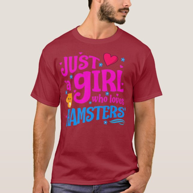 Just a Girl Who Loves Hamsters Premium T-Shirt (Front)