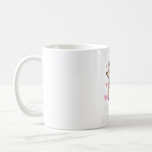 Just a Girl Who Loves Hedgehogs Cute Hedgehog Girl Coffee Mug (Left)
