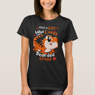 Just A Girl Who Loves Her Bearded Dragons Cute T-Shirt