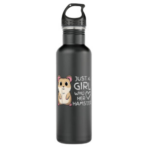 Just A Girl Who Loves Her Cute Hamster Pet Stainless Steel Water Bottle