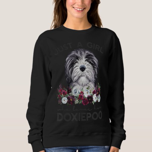 Just A Girl Who Loves Her Doxiepoo Sweatshirt