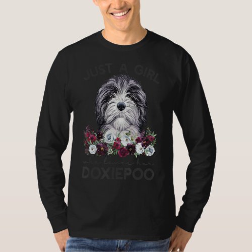Just A Girl Who Loves Her Doxiepoo T_Shirt