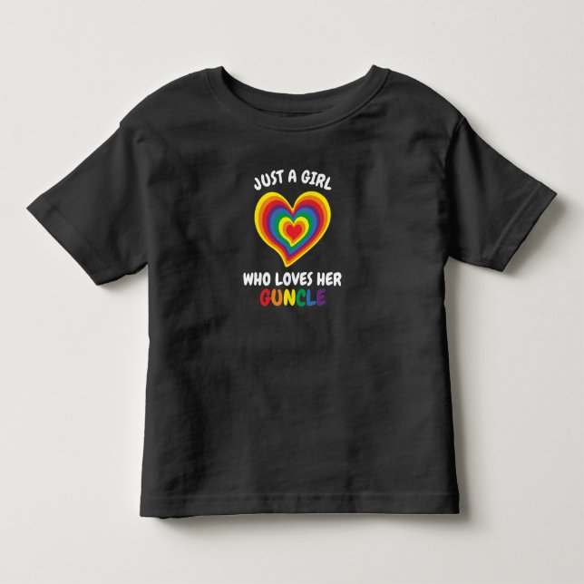Just A Girl Who Loves Her Guncle Toddler T-shirt (Front)