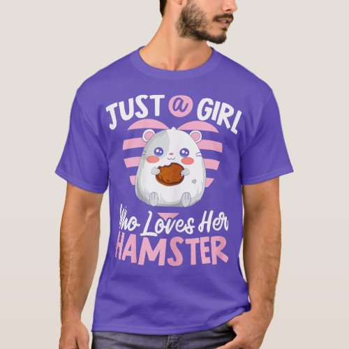 Just A Girl Who Loves Her Hamster Mom Fluffy Roden T_Shirt