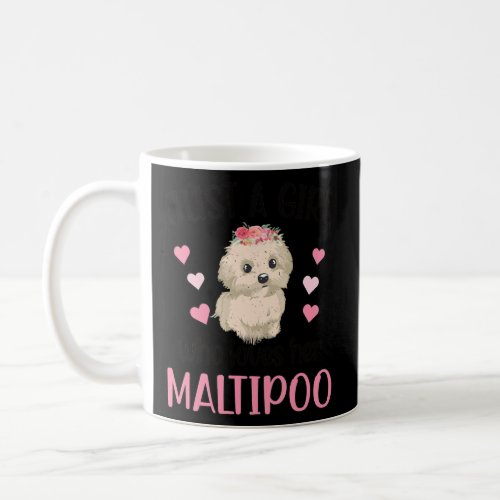 Just A Girl Who Loves Her Maltipoo Mom  Coffee Mug