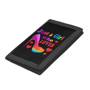 Just a Girl Who Loves High Heels Tri-fold Wallet