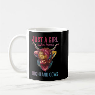Just A Girl Who Loves Highland Cow Coffee Mug