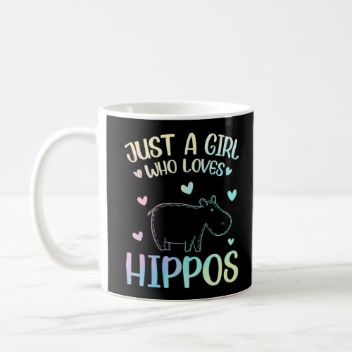 Just A Girl Who Loves Hippos Coffee Mug
