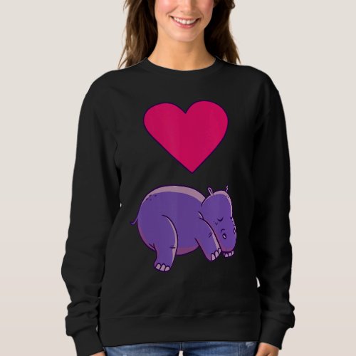 Just A Girl Who Loves Hippos Sweatshirt