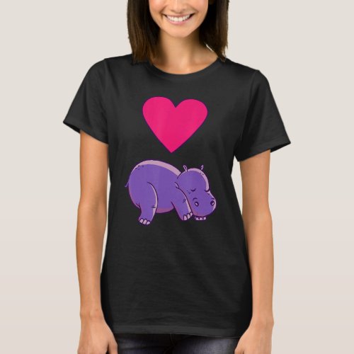 Just A Girl Who Loves Hippos T_Shirt