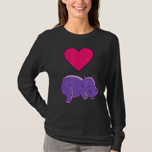 Just A Girl Who Loves Hippos T_Shirt