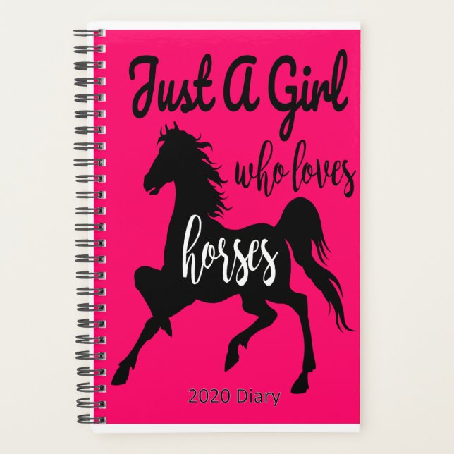 Just A Girl Who Loves Horses 2020 Diary Planner (Front)
