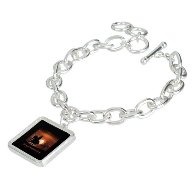 just a girl who loves horses bracelet (Side)