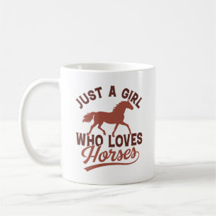 Just A Girl Who Loves Horses Coffee Mug