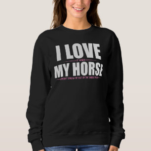 Just A Girl Who Loves Horses, Girls' Equestrian Sp Sweatshirt