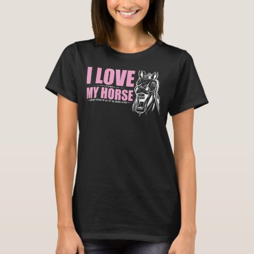 Just A Girl Who Loves Horses Girls Equestrian Sp T_Shirt