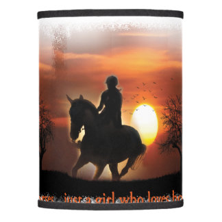 just a girl who loves horses lamp shade