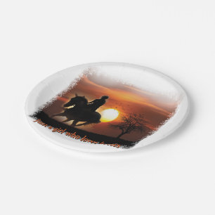 just a girl who loves horses paper plates