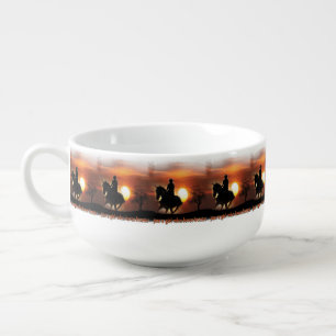 just a girl who loves horses soup mug