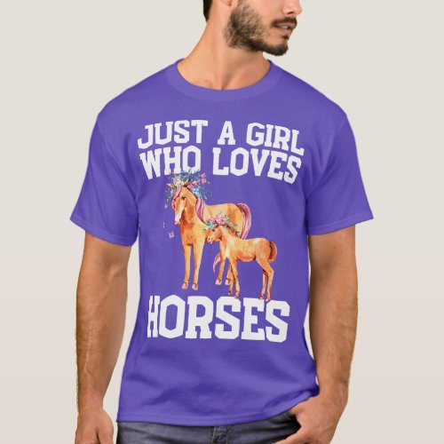 Just A Girl Who Loves Horses T_Shirt
