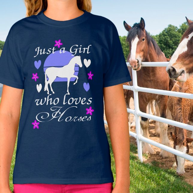 Just A Girl Who Loves Horses   T-Shirt (Creator Uploaded)
