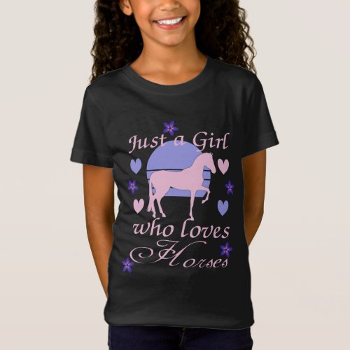 Just A Girl Who Loves Horses  T_Shirt