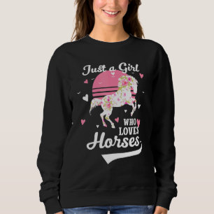 Just A Girl Who Loves Horses Tee Horse Riding Wome