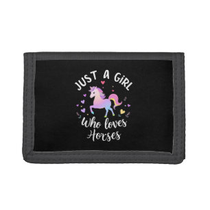 Just A Girl Who Loves Horses Trifold Wallet