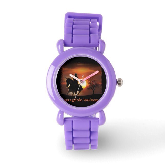 just a girl who loves horses watch (Front)