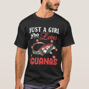 Just A Girl Who Loves Iguanas Animal For Women Kid T-Shirt
