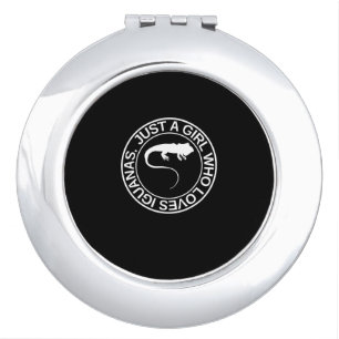 Just A Girl Who Loves Iguanas Gift For Women Lizar Compact Mirror