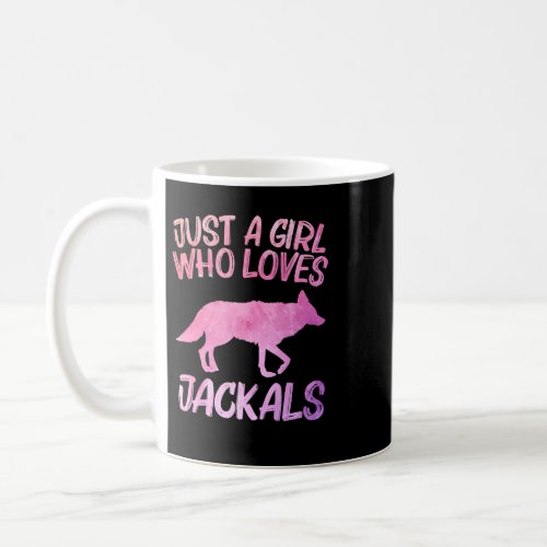 Just A Girl Who Loves Jackals Gift For Women Coyot Coffee Mug