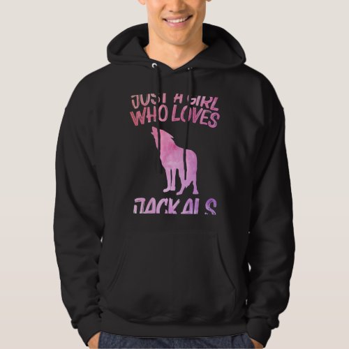 Just A Girl Who Loves Jackals Gift For Women Coyot Hoodie