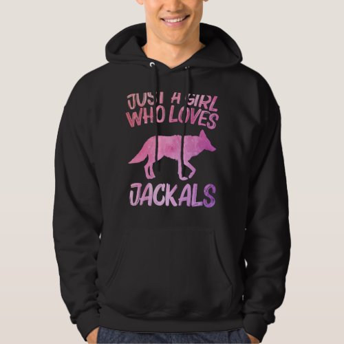 Just A Girl Who Loves Jackals Gift For Women Coyot Hoodie