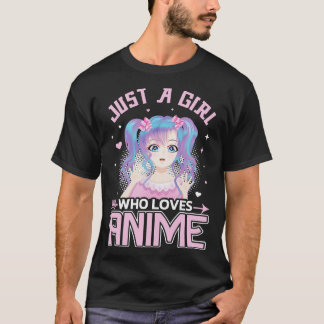 Just A Girl Who Loves  Japanese Comic toon 1 T-Shirt