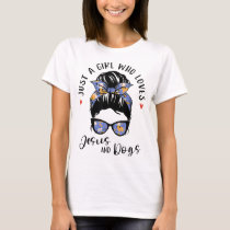 Just A Girl Who Loves Jesus And Dogs Gifts For Dog T-Shirt