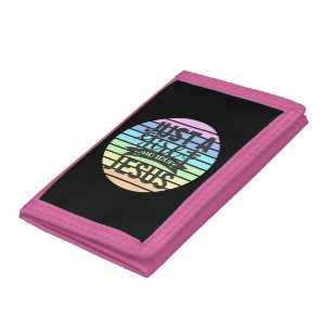 Just A Girl who Loves Jesus Tri-fold Wallet