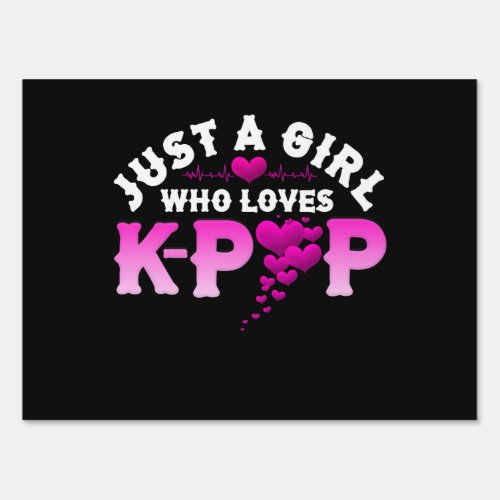 Just A Girl Who Loves K_Pop Finger Heart KPop Sign
