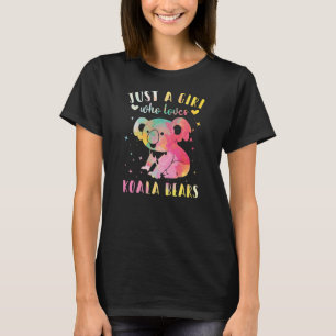 Just a Girl Who Loves Koala Bears Watercolor T-Shirt