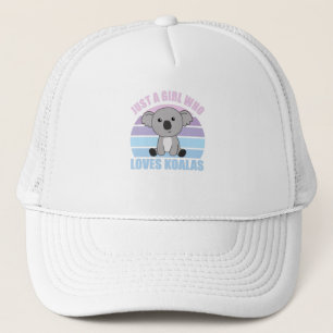 Just A Girl Who Loves Koalas Cute Animals For Kids Trucker Hat