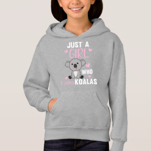 Just A Girl Who Loves Koalas Cute Koala Bear T-Shi Hoodie