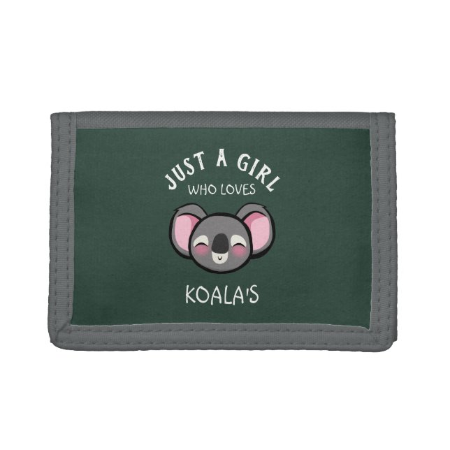 Just a girl who loves Koala's Trifold Wallet (Front)