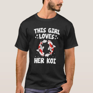 Just A Girl Who Loves Koi Fish Japanese Koi Fish T-Shirt