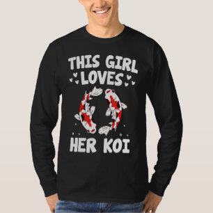 Just A Girl Who Loves Koi Fish Japanese Koi Fish T-Shirt