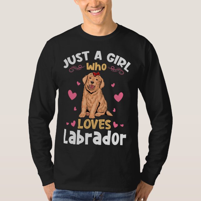 Just A Girl Who Loves Labrador Relaxed Fit T-Shirt (Front)