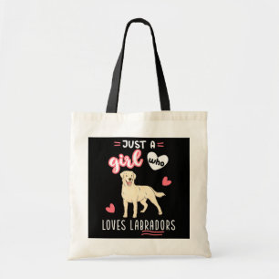 Just A Girl Who Loves Labradors Yellow Lab Tote Bag