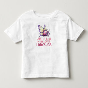 Just A Girl Who Loves Ladybugs Kids Toddler T-shirt